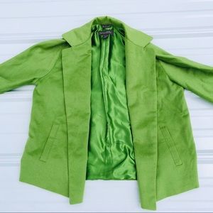 Banana Republic Green Wool and Rabbit Blazer